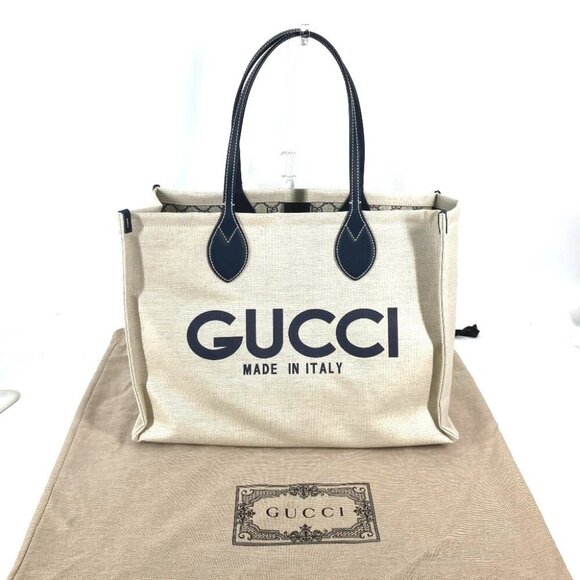 GUCCI 772176 Japan limited JAPAN Logo print Shoulder Bag Shoulder Bag Tote Bag - Picture 1 of 16